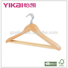 Modern curved shirt and pants wooden clothes hanger